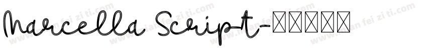 Marcella Script字体转换